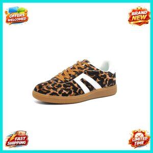 Retro Gum Sole Fashion Sneakers Lace Detail Casual Walking Anti Slip Trainers